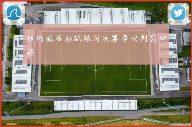纽约城洛杉矶银河决赛争议判罚回顾